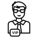 VIP Person Badge icon