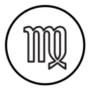 Virgo zodiac sign icon
