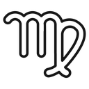 Virgo zodiac sign icon