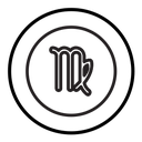 Virgo zodiac sign icon