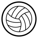 Volleyball ball icon