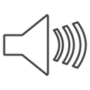 Volume Black Outline icon
