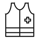 Volunteer vest icon