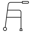 Walker Frame Wheel icon