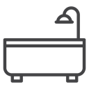 Wall Shower Bathtub icon