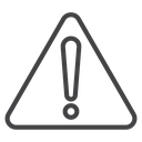 Warning Black Outline icon
