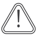 Warning Black Outline icon