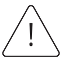 Warning triangle icon
