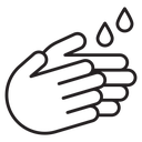 Wash hands icon
