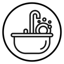 Washing dishes icon