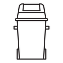 Waste bin icon