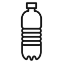Water bottle Black Outline icon