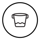 Water bucket icon
