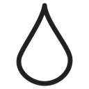 Water drop shape icon