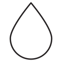 Water drop shape icon