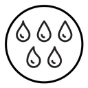 Water drop shape icon