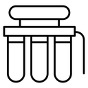 Water filtration Black Outline icon