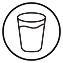 Water glass icon
