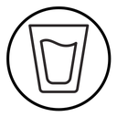 Water glass icon