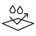 Water repellent surface icon