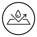 Water repellent surface icon