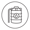 Water tank icon