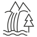 Waterfall icon