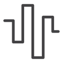 Wave square icon