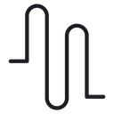 Wave square 3 icon