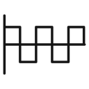 Wave square 4 icon