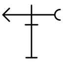 Weather Vane Arrow West icon