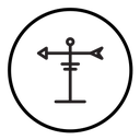 Weather vane icon