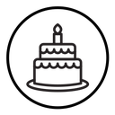 Wedding cake icon