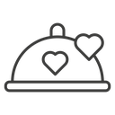 Wedding dinner icon