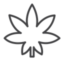 Weed Black Outline icon