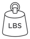 Weight Black Outline icon