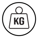 Weight kilogram icon