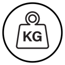 Weight kilogram icon