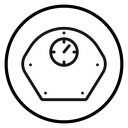 Weight scale icon
