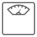 Weight scale icon