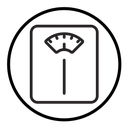 Weight scale icon