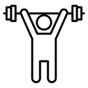 Weightlifter Overhead Press icon