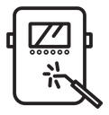Welding Black Outline icon