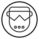 Welding shield cover icon