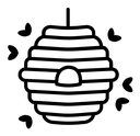 Wild beehive icon