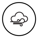 Wind clouds icon