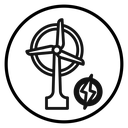 Wind power plant icon