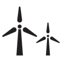 Wind turbine icon