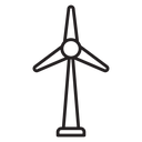Wind turbine icon