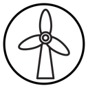 Wind turbine icon